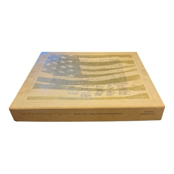 Fenton Antique Powder Blue The Spirit of 1776 Commemorative Plate - Picture 6 of 17